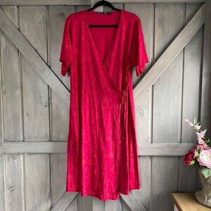 Gudrun Sjoden Pink Floral Wrap Dress